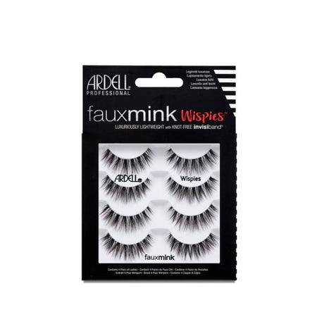 ARDELL Faux Mink Wispies Knot-Free Invisiband - 4 Pairs