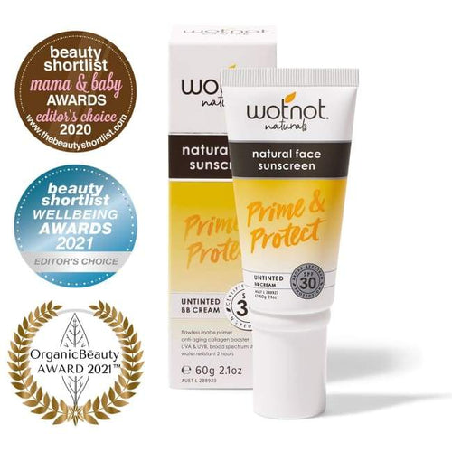 Wotnot SPF 30 Natural Face Sunscreen & Untinted BB Cream - Sunscreen