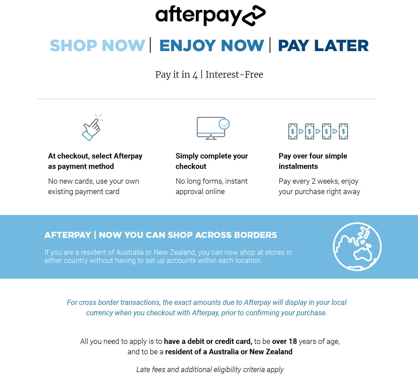 afterpay at bella scoop
